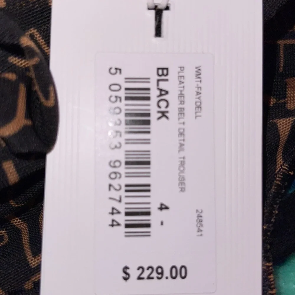 NWT TWD BAKER FAUX LEATHER PANTS - Picture 10 of 10